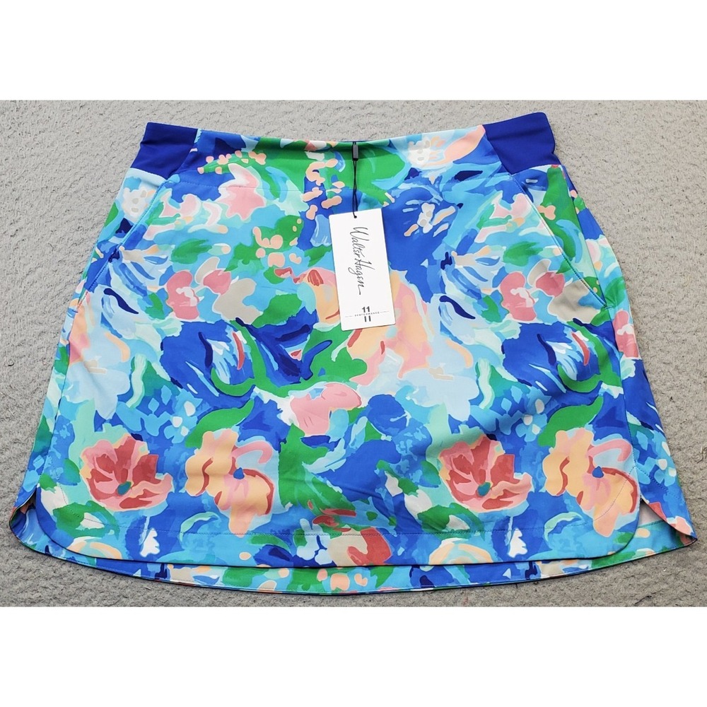 Walter Hagen Golf Skort Womens M Multi‎ Lined Performance 11 Wrinkle Resistant